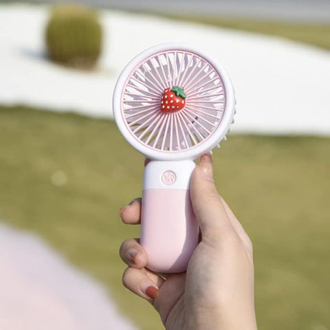 ARSIM Mini Fan Rechargeable /Hanheld Desktop USB Fan Electric Portable Mini Desk Fan for Kids - Rechargeable USB Battery - Handheld Fan with Adjustable Speed - Versatile Usage