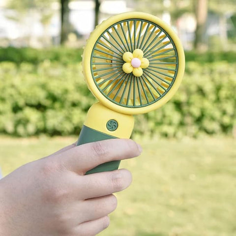 ARSIM Mini Fan Rechargeable /Hanheld Desktop USB Fan Electric Portable Mini Desk Fan for Kids - Rechargeable USB Battery - Handheld Fan with Adjustable Speed - Versatile Usage
