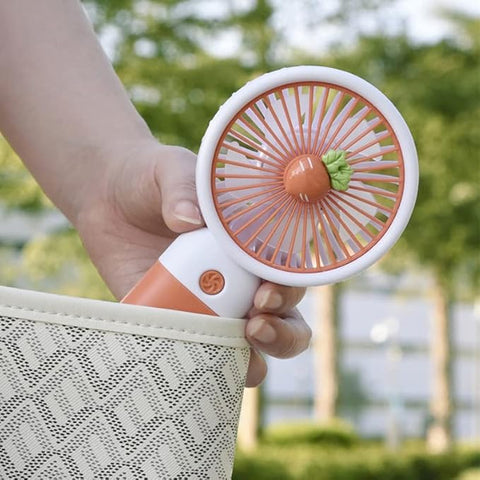 ARSIM Mini Fan Rechargeable /Hanheld Desktop USB Fan Electric Portable Mini Desk Fan for Kids - Rechargeable USB Battery - Handheld Fan with Adjustable Speed - Versatile Usage