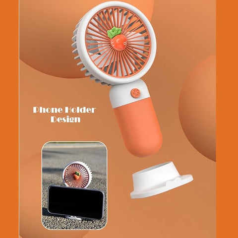 ARSIM Mini Fan Rechargeable /Hanheld Desktop USB Fan Electric Portable Mini Desk Fan for Kids - Rechargeable USB Battery - Handheld Fan with Adjustable Speed - Versatile Usage