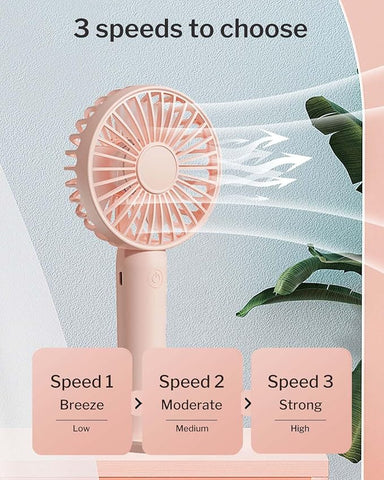 mini fan Portable fan Desk Fan High Velocity Electric Fan USB Rechargeable Student Fan Design Mini Fan Portable Hand Held Fan For Office 1Pcs | Electric fan mini for school kids rechargeable fan for students