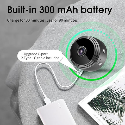 Mini wireless surveillance camera, WiFi, security monitoring, remote monitor, camera, smart home, A9