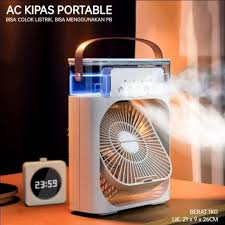 Rechargeable 4 In 1 Fan Air Cooler with Humidifier & Night Light | Mist Fan
